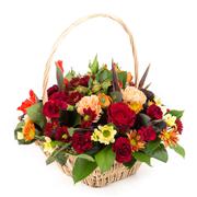 Autumnal Basket Arrangement