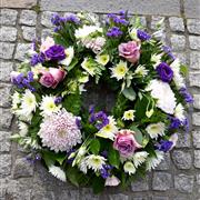 Purple &amp; Lilac &amp; white Wreath