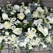 Rose &amp; Calla Casket Spray