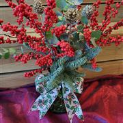 ilex berries and foliage bunch
